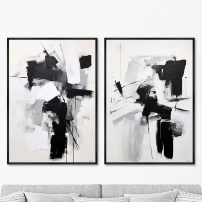 Набор из двух постеров на холсте Polo players 75X105 / 75X105 CM 8
