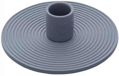 Подсвечник из керамики Essential 12X12X4 CM тёмно-синего цвета 3