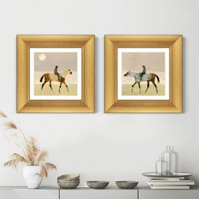 Диптих Riders on the Beach 36X36 / 36X36 CM 5