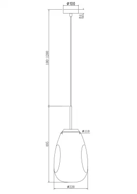 Подвесной светильник Мабелл 22X169.5 CM 5