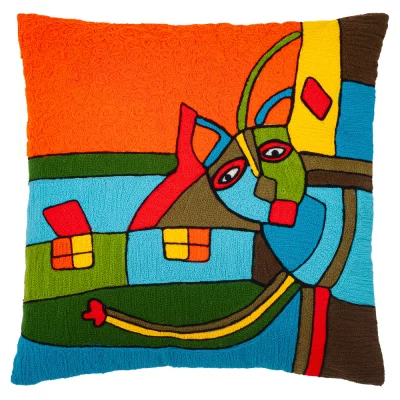 Подушка декоративная «Кот» с наполнителем 45X45 CM 4
