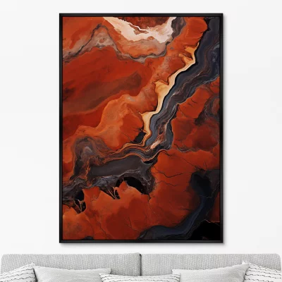 Постер на холсте Stone color Palettes and Shapes 75X105 CM 6