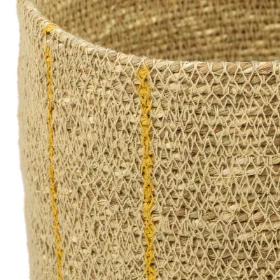 Плетеное кашпо Ochra light stripe 20X17 CM 3