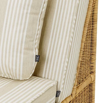 Уличный модуль дивана лежак Hampton 100X168X88 CM 7