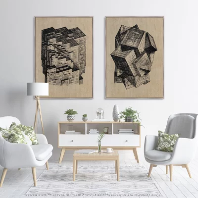 Диптих на холсте The Medieval period 75X105 / 75X105 CM 4