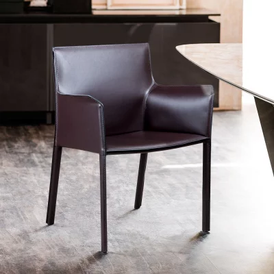 Стул с подлокотниками Barrie 63X52X82 CM коричневый 6