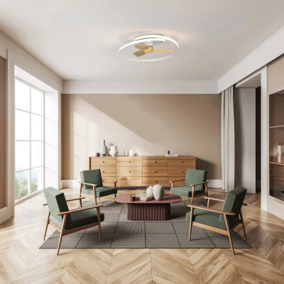 Потолочный вентилятор со светильником OCEAN 8235 белый 78X73X22 CM 3