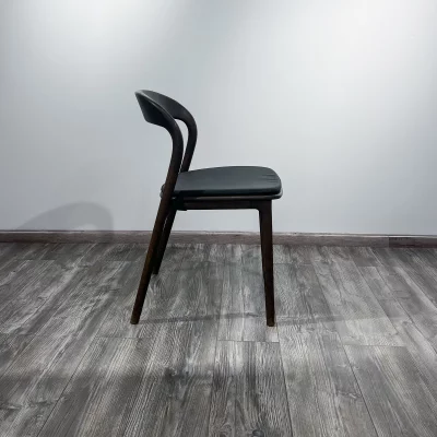 Подушка к стулу Лугано без подлокотников черная экокожа 45X43X2 CM 7