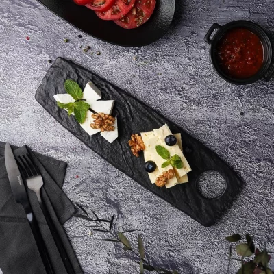 Платформа для закусок Black Raw Stellar 33X10 CM 4