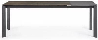 Раскладной стол Atta 160-220X90X76 CM с имитацией состаренного метала серый 4
