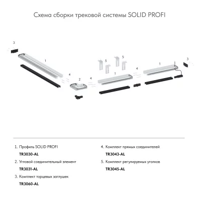 Соединитель профиля Denkirs TR3043-AL 6
