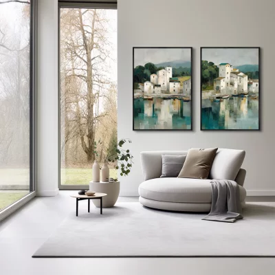 Набор из двух постеров на холсте A lake That Holds Memories 75X105 / 75X105 CM 4