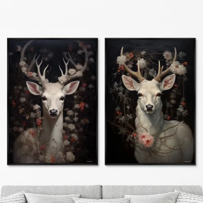 Набор из двух постеров на холсте Magic Deer 75X105 / 75X105 CM 8