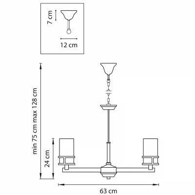 Подвесная люстра Cero 63X63X75 CM 10