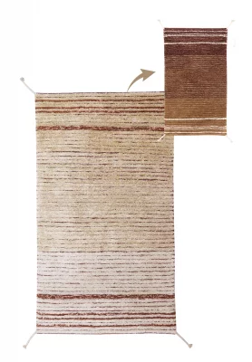 Двусторонний хлопковый коврик Twin Toffee 80X140 CM 8