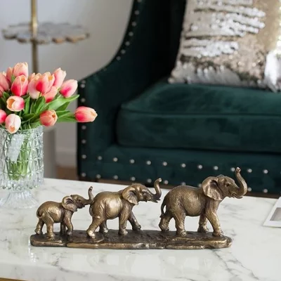 Декор Elephants 46X8X18 CM 3