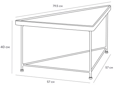 Набор из двух столиков When 57X57X40 / 57X57X40 CM 7