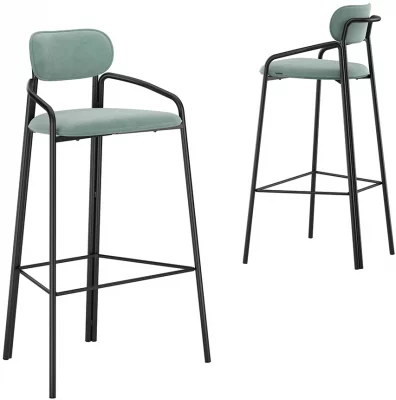 Стул барный Ror 62X51X97 CM светло-бирюзовый 6