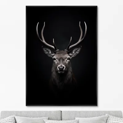 Постер на холсте Deer in the dark 75X105 CM 6