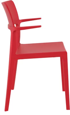 Стул Plus 58X55X84 CM красного цвета 5