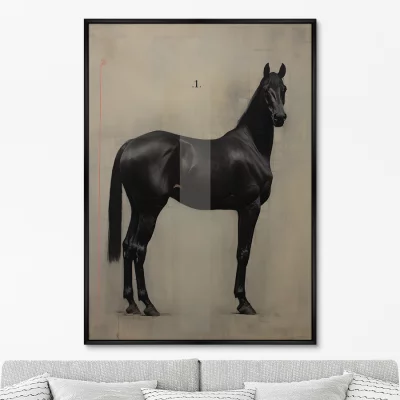 Постер на холсте The Horses 75X105 CM 6