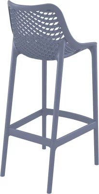 Стул пластиковый барный Air 45X53X105 CM серый 3