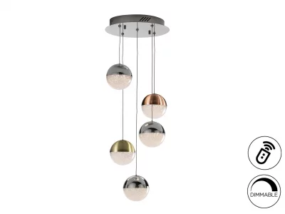 Подвесной светильник Sphere 5L LED разноцветный 33X90 CM 5