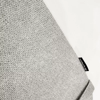Подушка к стулу Лугано без подлокотников светло-серая ткань 45X43X2 CM 3