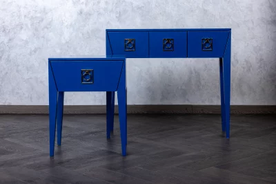 Консоль Style 90X30X80 CM синяя 6