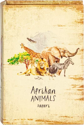 Шкатулка в виде книги Animals 19X7X27 CM 9