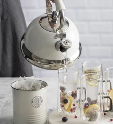 Чайник со свистком Living 2.5 L кремовый 5