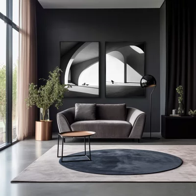 Диптих на холсте Architecture Curves of Arches 75X105 / 75X105 CM 4