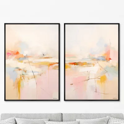 Набор из двух постеров на холсте Landscape collection The Nature etude 75X105 / 75X105 CM 8