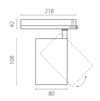 Светильник на шине Lightstar A5337TRIAC 3