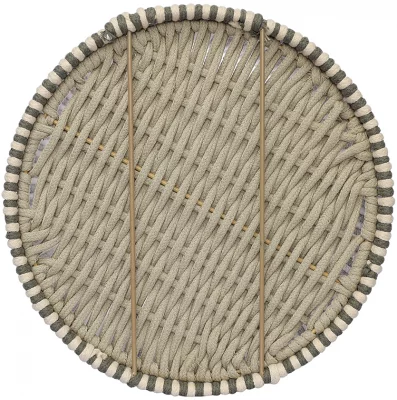 Корзина плетеная Dholak Grey Ethnic 30X30X40 CM 6