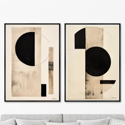 Набор из двух постеров на холсте Planetary indifference 75X105 / 75X105 CM 8