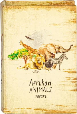 Шкатулка в виде книги Animals 14X5X20 CM 8