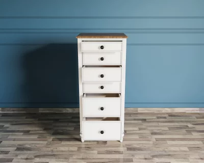 Узкий комод Одри 50X40X120 CM 3