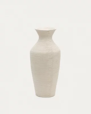 Ваза Pria из белого папье-маше 32X32X72 CM 3
