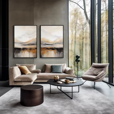 Набор из двух постеров на холсте Landscape collection 75X105 / 75X105 CM 4