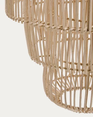 Плетёный абажур из ротанга для потолочного светильника Janoa Ø38 CM 4