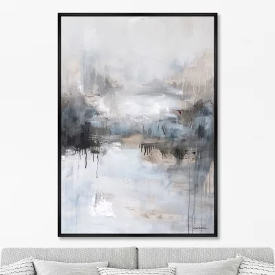 Репродукция картины на холсте Winter Landscape 75X105 CM 6