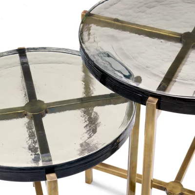 Комплект из двух столиков Haymann 50X50X50 / 57X57X61 CM 4