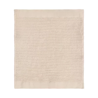 Полотенце для лица из умягченной вафли кремового цвета из коллекции essential, 30x30 см 5
