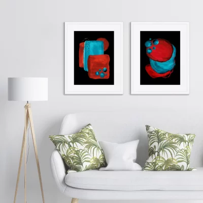 Набор из двух постеров Forms and colors 42X52 / 42X52 CM 4