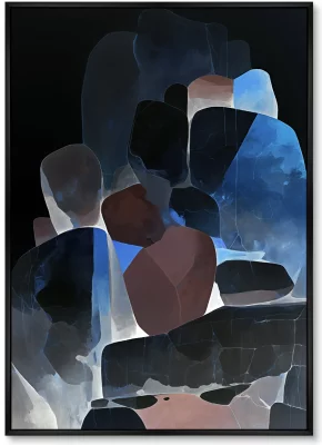 Набор из двух постеров на холсте Stones in X-ray 75X105 / 75X105 CM 3