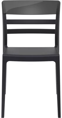Стул пластиковый Moon 52X57X83 CM чёрный 4