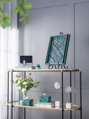 Набор из двух декоративных подносов Justina 48X36X5 / 46X30X5 CM 19