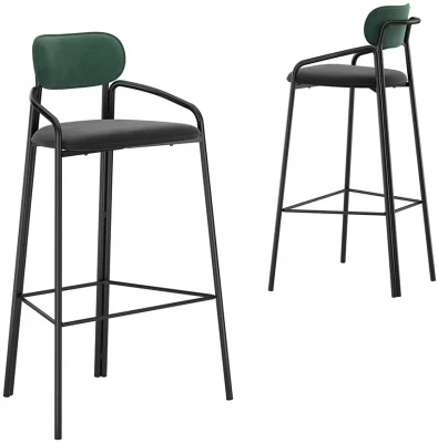 Стул барный Ror 62X51X97 CM тёмно-зеленый 6