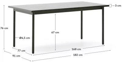 Уличный стол Maurina 182X91X76 CM 3